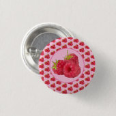 Himbeeren Ronde Button 3,2 Cm (Voorkant /achterkant)