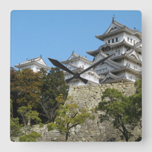 Himeji Castle 姫 路 城, Hyogo, Japan Vierkante Klok