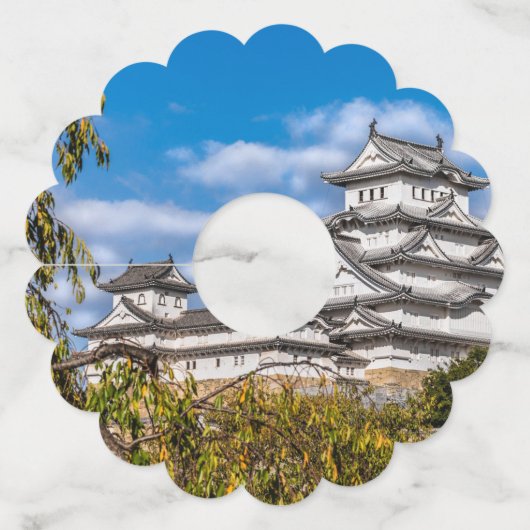 Himeji castle #5, Japan Wijnglaslabel (Achterkant)