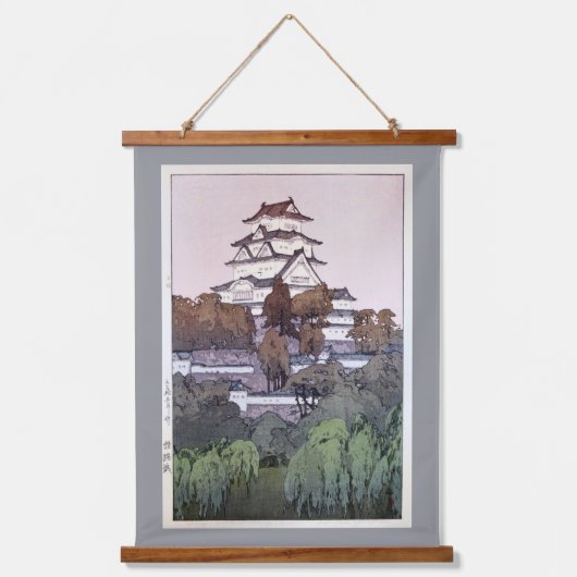 Himeji Castle, Hiroshi Yoshida, Woodcut Hangend Wandkleed (Voorkant)