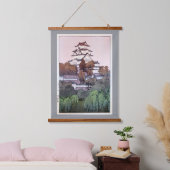 Himeji Castle, Hiroshi Yoshida, Woodcut Hangend Wandkleed (Slaapkamer)
