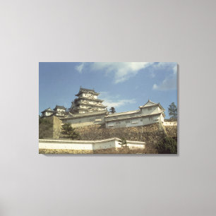 Himeji Castle, Kyoto, voltooid 1609 Canvas Afdruk