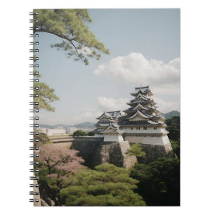 Himeji Castle Majestic Fort Japanse geschiedenis Notitieboek