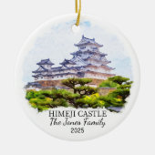 Himeji Castle Ornament, Japan Keramisch Ornament (Voorkant)