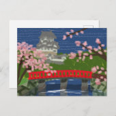 Himeji Castle River Briefkaart (Voorkant / Achterkant)