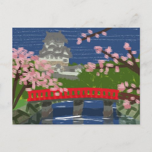 Himeji Castle River Briefkaart (Voorkant)