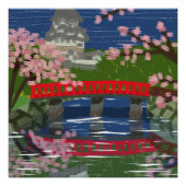 Himeji Castle River Perfect Poster (Voorkant)