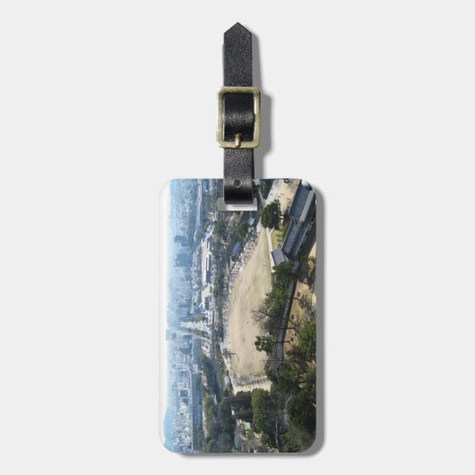 Himeji, Japan (Uitzicht van atop castle) Bagagelabel (Voorkant verticaal)