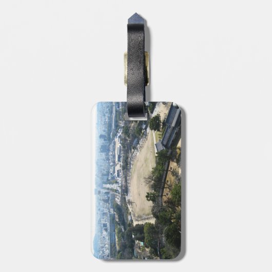 Himeji, Japan (Uitzicht van atop castle) Bagagelabel (Achterkant verticaal)