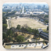 Himeji, Japan (Uitzicht van atop castle) Bier Onderzetter (Voorkant)