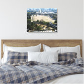 Himeji, Japan (Uitzicht van atop castle) Canvas Afdruk (Insitu (Slaapkamer))