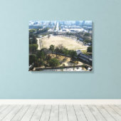 Himeji, Japan (Uitzicht van atop castle) Canvas Afdruk (Insitu (Houten vloer))