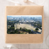 Himeji, Japan (Uitzicht van atop castle) Etiket (Insitu)