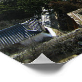 Himeji, Japan (Uitzicht van atop castle) Poster (Hoek)