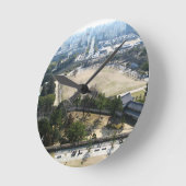 Himeji, Japan (Uitzicht van atop castle) Ronde Klok (Hoek)