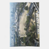 Himeji, Japan (Uitzicht van atop castle) Theedoek (Verticaal)