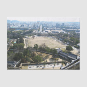 Himeji, Japan (Uitzicht van atop castle) Tissuepapier