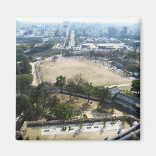 Himeji, Japan (Uitzicht vanaf het kasteel) Magneet