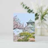 Himeji kasteel met kersenbloesems briefkaart (Staand voorkant)