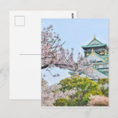 Himeji kasteel met kersenbloesems briefkaart (Voorkant / Achterkant)