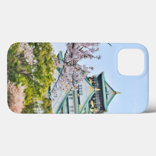 Himeji kasteel met kersenbloesems Case-Mate iPhone case (Achterkant (horizontaal))