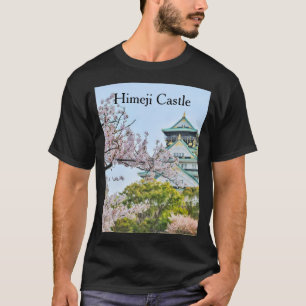 Himeji kasteel met kersenbloesems t-shirt