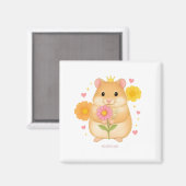 HIMEKARI Floral Hamster Magnet –Clear (Voorkant / Achterkant)