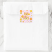 HIMEKARI Floral Hamster Sticker – Pink (Tas)