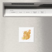 HIMEKARI Floral Squirrel Magnet –Clear (Insitu (Vaatwasser))