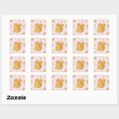 HIMEKARI Floral Squirrel Sticker (Purple) (Vel)
