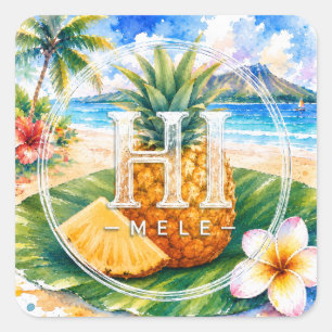 HIMELE Little Hawaiʻi Sticker — Ananas