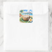HIMELE Little Hawaiʻi Sticker — Kokosnoot (Tas)