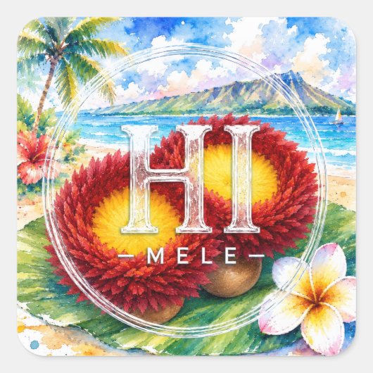 HIMELE Little Hawaiʻi Sticker — ‘Uli’uli (Voorkant)