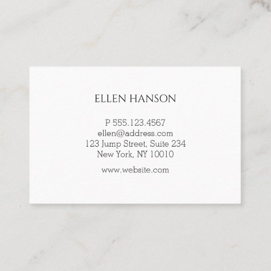 Himmel Foto Visitekaartje (Achterkant)