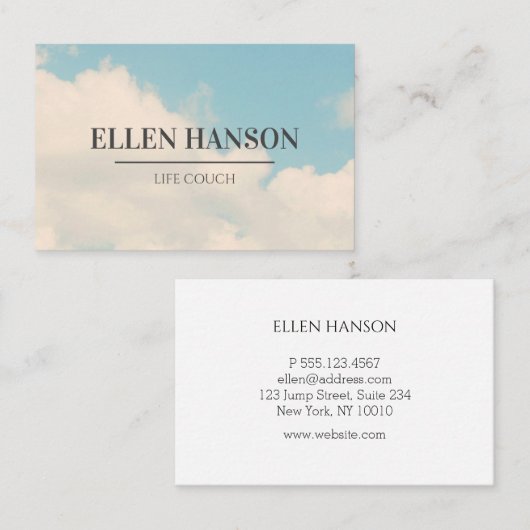 Himmel Foto Visitekaartje (Voorkant / Achterkant)