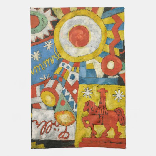 Himmel van Marsden Hartley,  expressionisme Theedoek (Verticaal)