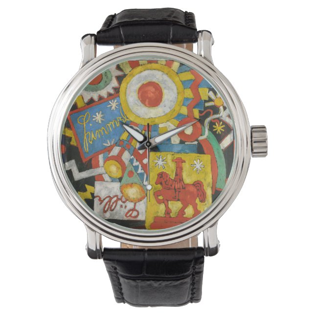 Himmel van Marsden Hartley, Vintage Expressionisme Horloge (Voorkant)
