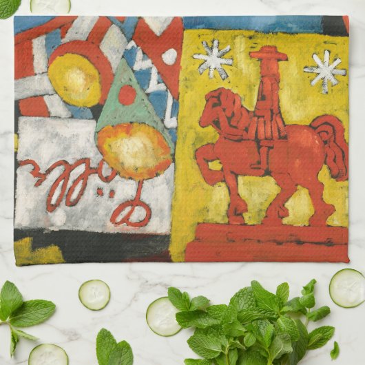 Himmel van Marsden Hartley, Vintage Expressionisme Theedoek (Gevouwen)