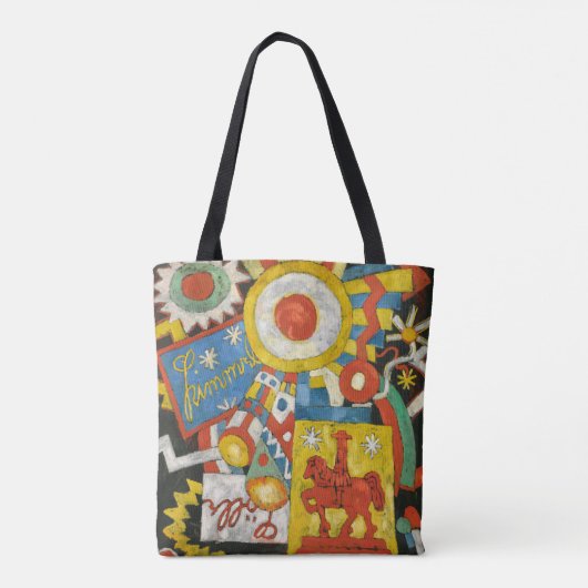 Himmel van Marsden Hartley, Vintage Expressionisme Tote Bag (Achterkant)
