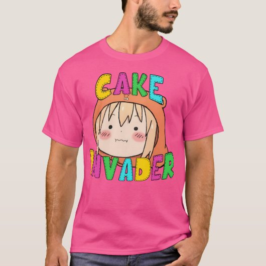 Himouto Umaru-Chan Chibi - Cake Invader T-shirt (Voorkant)