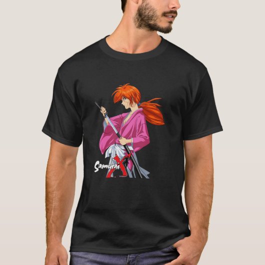Himura Kenshin Battousai Samurai X T-shirt (Voorkant)