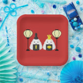 Hina Matsuri Onigiri Papieren Bordje (Feest)