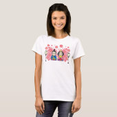 Hina Matsuri-poppen Kersenbloesem T-shirt (Voorkant volledig)