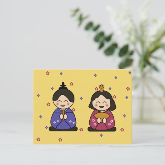 Hina Ningyo Briefkaart (Staand voorkant)