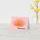 Hinamatsuri (Dag van de Meisjes) Lotus Groeten Kaart (Gele Bloem)