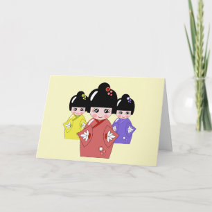 Hinamatsuri, Girls Day Japans Doll Festival Kaart