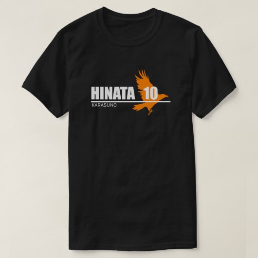 Hinata 10 Karasuno haikyuu volleybalteam T-shirt (Design voorkant)