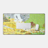 Hinde en jong bureaumat (Keyboard & Muis)