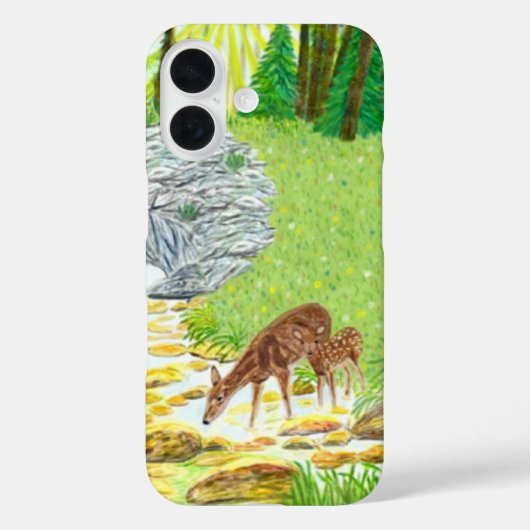 Hinde en jong Case-Mate iPhone case (Achterkant)