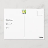 Hinde en jong hert briefkaart (Achterkant)